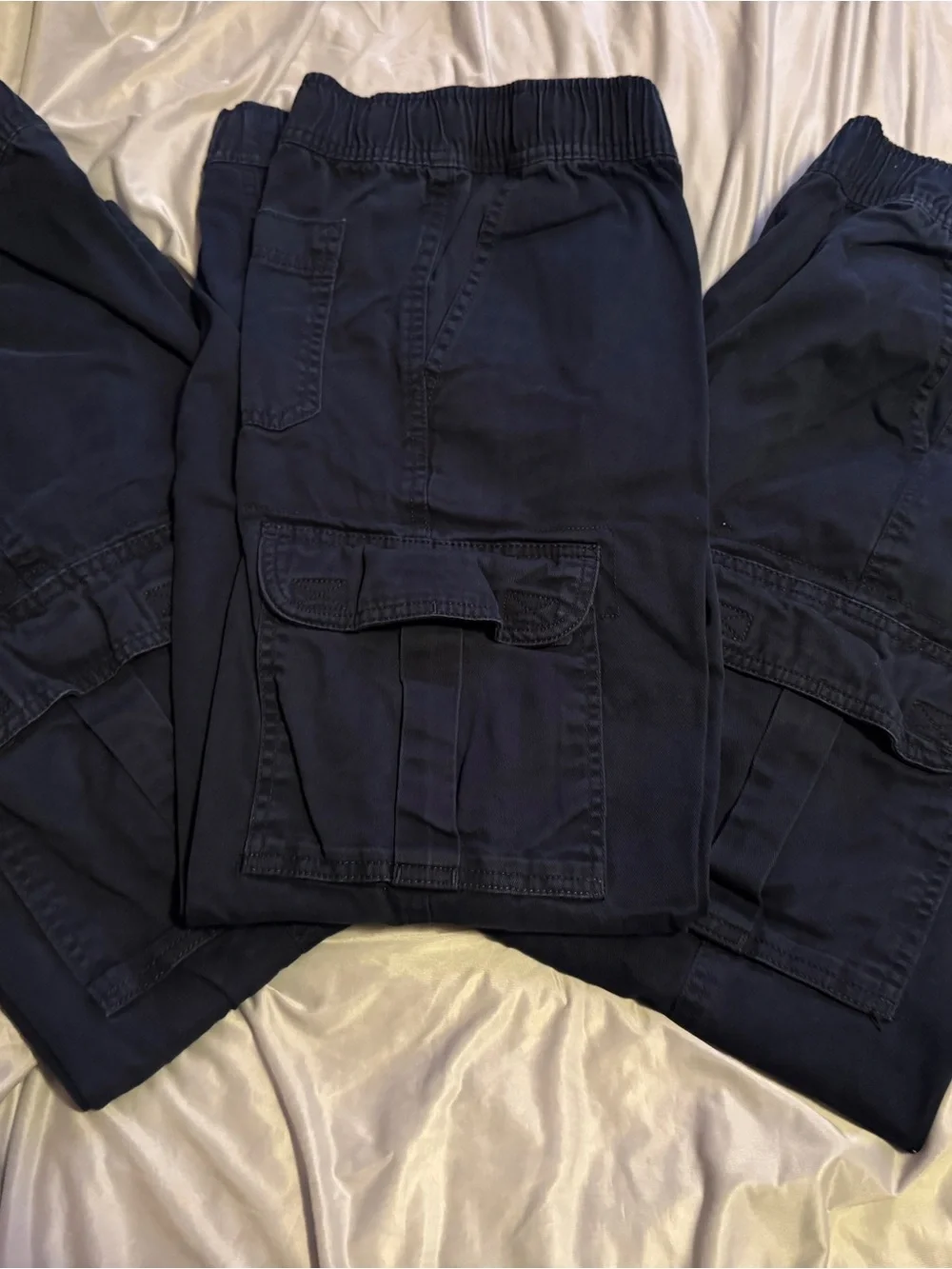 Like NEW The Children's Place Navy Cargo Pants for Kids ( 3 Packs)